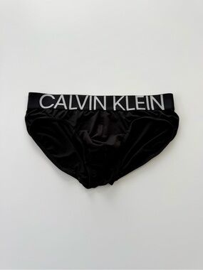 Calvin Klein Black Briefs with Logo Waistband